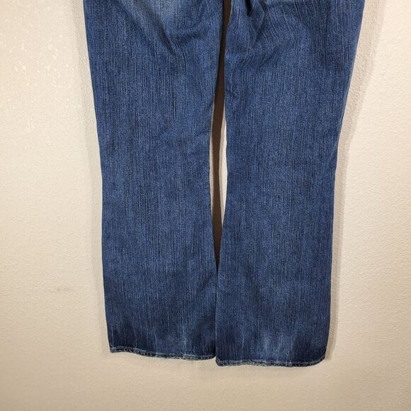 Silver Jeans Co. Aiko Womens W28 L31 Mid-Rise Bootcut Distressed Denim Jeans - Picture 8 of 11